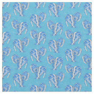 Tissu Manates de tatouage Tribal Bleu Océan
