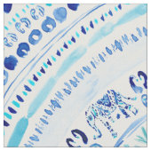 Tissu Mandala bleu de Boho d'éléphant d'ELEPHANTING (Fermer)