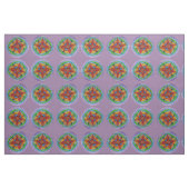 Tissu Mandala Center Zen Hand Peint Fabric (Fat Quarter)
