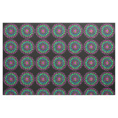 Tissu Mandala coloré noir bg (Fat Quarter)