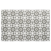 Tissu Mandala de crâne humain effrayant (Fat Quarter)