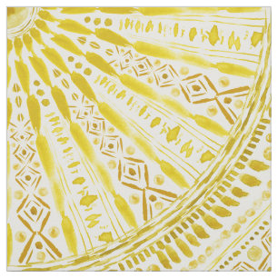 Tissu Mandala de jaune de CULTE du SOLEIL