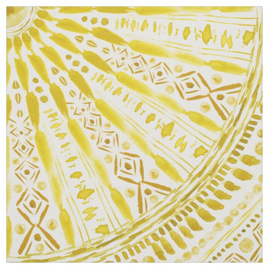 Tissu Mandala de jaune de CULTE du SOLEIL (Échantillon)