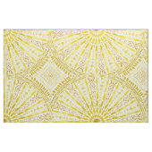 Tissu Mandala de jaune de CULTE du SOLEIL (Fat Quarter)