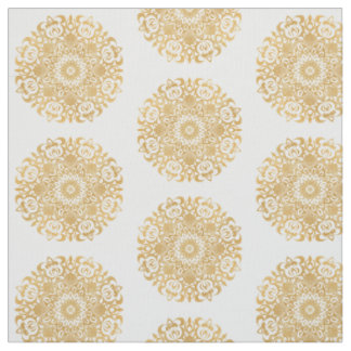 Tissu Mandala d'or