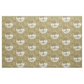 Tissu Mandala d'or Yin Yang (Fat Quarter)