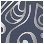 Tissu Mandala Floral Argent (Fermer)