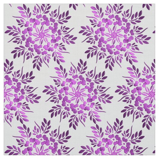 Tissu Mandala floral de violette de gradient (Échantillon)