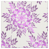 Tissu Mandala floral de violette de gradient (Détail)