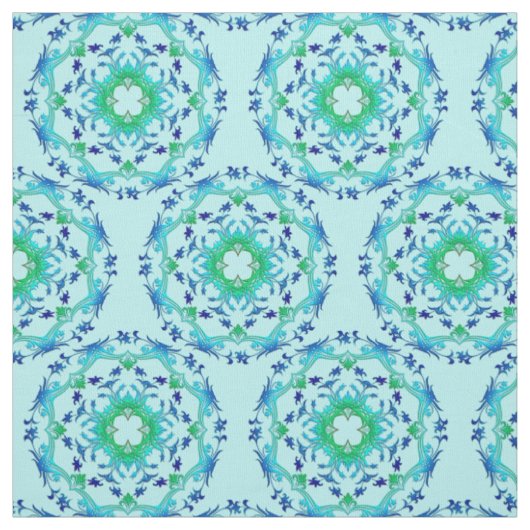 Tissu Mandala floral ethnique /pattern de cercles. (Échantillon)