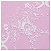 Tissu Mandala floral ethnique rose. (fermé)