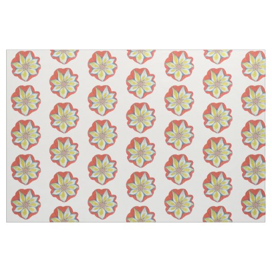Tissu Mandala Flower Fabric (Fat Quarter)