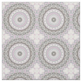 Tissu Mandala Gris Clair et Rose Pâle (Échantillon)