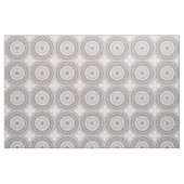 Tissu Mandala Gris Clair et Rose Pâle (Fat Quarter)