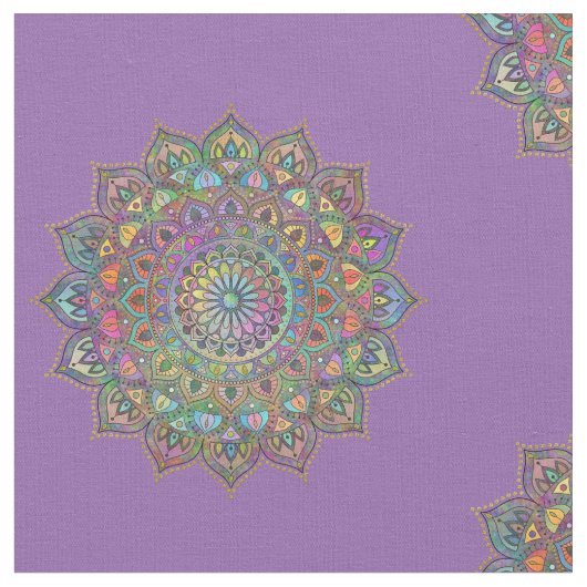 Tissu Mandala Inde Style 1 (Fermer)