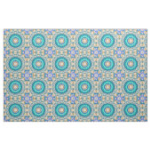 Tissu Mandala jaune turquoise (Yard)