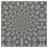 Tissu Mandala monochrome (Fermer)
