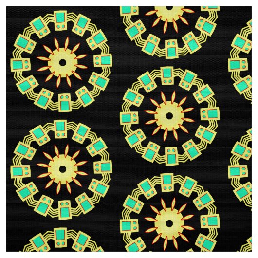 Tissu Mandala Motif 110714(03) (Échantillon)