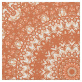 Tissu Mandala orange. (Fermer)
