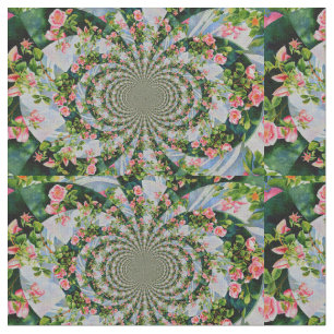 Tissu Mandala rose Mackinac