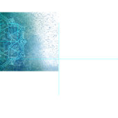 Tissu Mandala turquoise (Carreau)