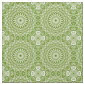 Tissu Mandala Vert Motif Naturel (Échantillon)