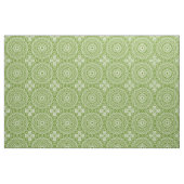 Tissu Mandala Vert Motif Naturel (Fat Quarter)