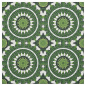 Tissu Mandala vert tropical (Échantillon)