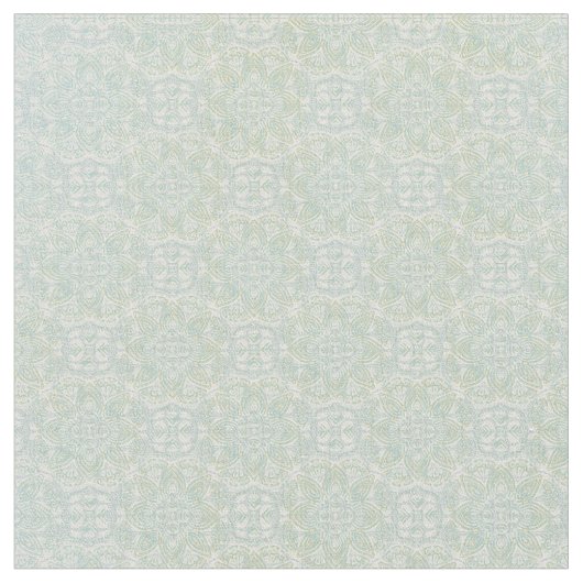 Tissu Mandalas vert clair, jaune et blanc (Fermer)