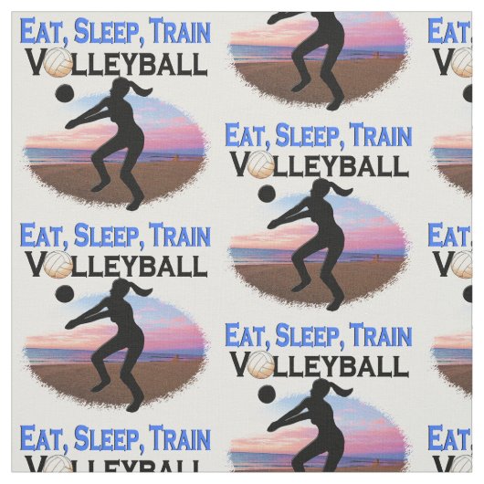 TISSU MANGER, DORMIR, VOLLEY-BALL (Échantillon)