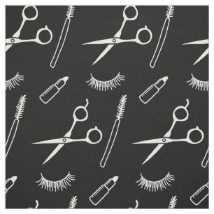 Tissu Maquillage Artiste Hair Styliste Coupe Dessin noir