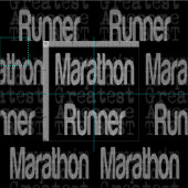 Tissu Marathon Runner (Carreau)