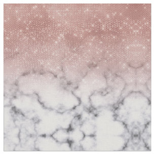 Tissu Marbre blanc de Parties scintillant rose Gold Sequ