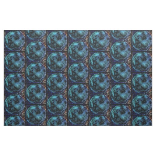 Tissu Marbre Bleu Cosmic Faux (Fat Quarter)