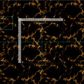 Tissu Marbre élégant style3 - or noir (Carreau)