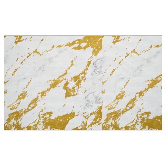 Tissu Marbre élégant style6 - or et blanc (Fat Quarter)