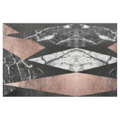 Tissu Marbre moderne élégant, or rose, et triangle noire (Fat Quarter)