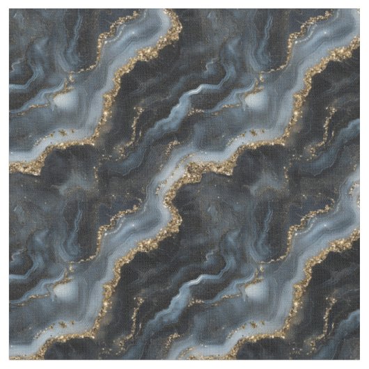 Tissu Marbre noir, gris et or (Fermer)