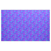 Tissu marbre trippé imprimé bleu violet (Fat Quarter)