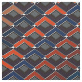 Tissu Marches Karo en zigzag coloré (Échantillon)