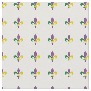 Tissu Mardi gras Fleur De lis Fabric