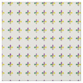 Tissu Mardi gras Fleur De lis Fabric (Échantillon)