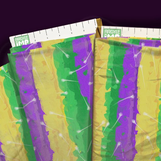 Tissu Mardi Gras Flounce - Couleurs Mardi Gras