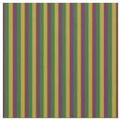 Tissu Mardi gras pourpre, vert et d'or barré (Fermer)