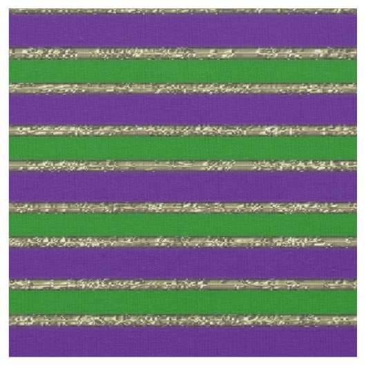 Tissu Mardi Gras Stripes (Fermer)