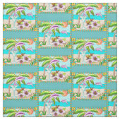 Tissu Margarita Dolphin Splash (Échantillon)
