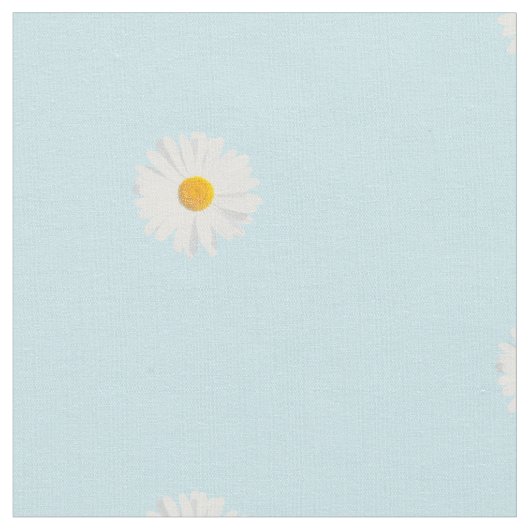 Tissu marguerite blanche (Fermer)