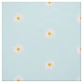 Tissu marguerite blanche (Échantillon)