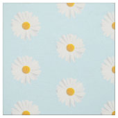 Tissu marguerite blanche (Échantillon)