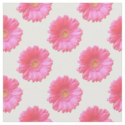 Tissu Marguerite rose de gerbera (Fermer)